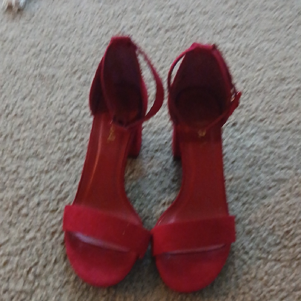 Elegant Red Women's Heels